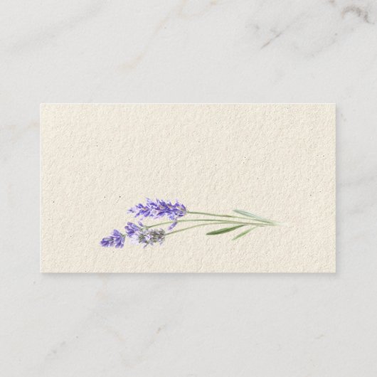 Carte D'accompagnement Lave rustique et sauge RSVP (Dos)