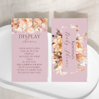 Lavender Floral Baby shower d'automne Afficher dou