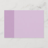 Carte D'accompagnement Lavender Love Mariage Hébergement (Dos)