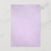 Carte D'accompagnement Lavender Purple Bat mitzvah Informations d'invité (Dos)