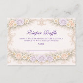 Carte D'accompagnement Lavender Rose Ornate Diapper Raffle (Devant)
