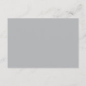 Carte D'accompagnement Lavender Silver Minimalist Wedding Accommodations (Dos)