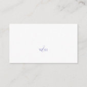 Carte D'accompagnement Lavender violet moderne simple site mariage (Dos)