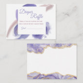 Carte D'accompagnement Lavender Watercolor Diaper Raffle Insert (Devant / Derrière)