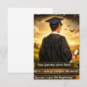 Carte D'accompagnement « L'avenir est à vous ! » (Devant / Derrière)