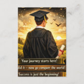 Carte D'accompagnement « L'avenir est à vous ! » (Devant)