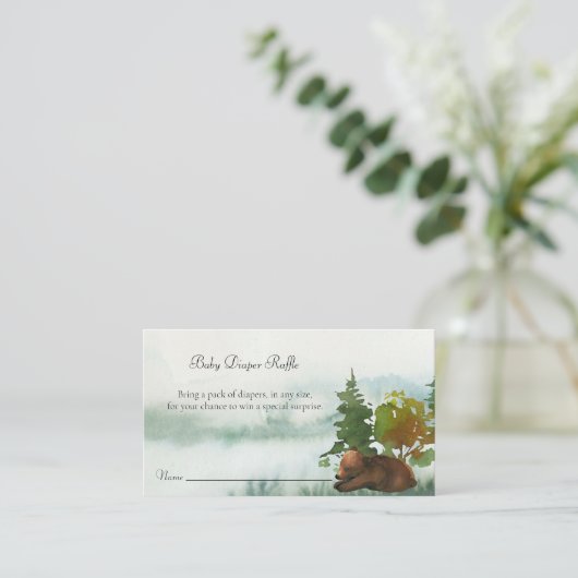 Carte D'accompagnement L'aventure commence l'ours rustique Bébé Barreau R (Debout devant)