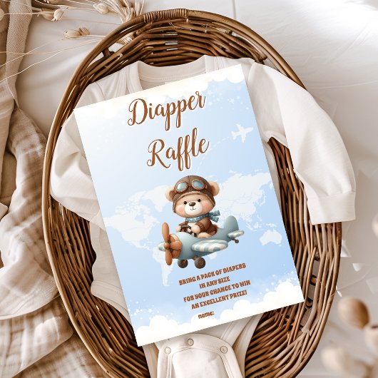 Carte D'accompagnement L'aventure de l'ours mignon commence le raffle Dia