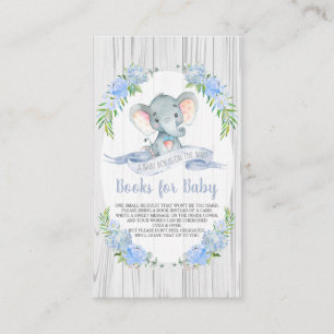 Carte D'accompagnement Le Baby shower des éléphants de bébé apporte un li
