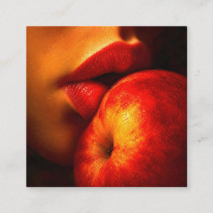 Carte D'accompagnement Le Baiser de Nectarine – Un Portrait Intime