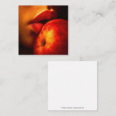 Carte D'accompagnement Le Baiser de Nectarine – Un Portrait Intime (Devant / Derrière)