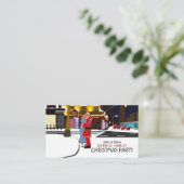 Carte D'accompagnement Le baiser du Père Noël sur Broadway, Billet de fêt (Debout devant)