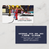 Carte D'accompagnement Le baiser du Père Noël sur Broadway, Billet de fêt (Devant / Derrière)