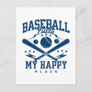 Carte D'accompagnement Le baseball alimente mon havre de paix