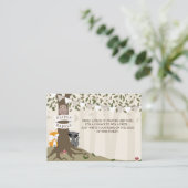 Carte D'accompagnement Le feuillage des bois Créations Quadrilaire Neutre (Debout devant)