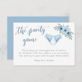 Carte D'accompagnement Le Jeu de la Panty Lingerie Douche Insertion (Devant / Derrière)