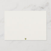 Carte D'accompagnement Le littoral Miami Beach Palm Tree Réception de mar (Dos)