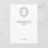 Carte D'accompagnement Le Mariage d'Elegant Bride annonce une crête monog (Devant)
