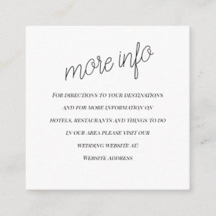 Carte D'accompagnement "le Mariage" Fiche d'information Mariage