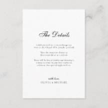 Le Mariage minimaliste de script de détails