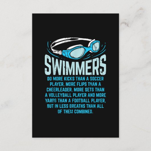 Carte D'accompagnement Le Poison de Swimming Lover (Devant)
