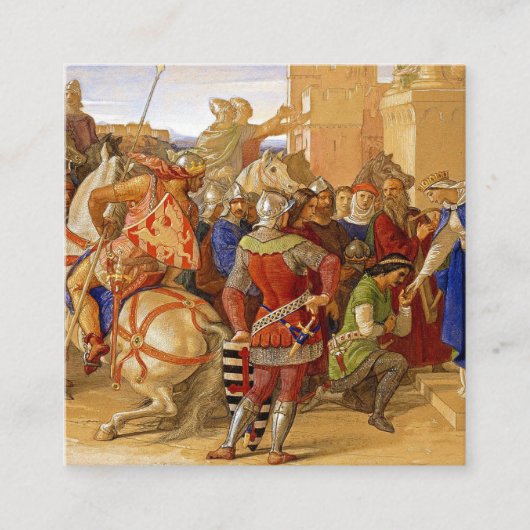 Carte D'accompagnement Le roi Arthur et les chevaliers de la table ronde (Devant)