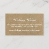 Carte D'accompagnement Le site de la collection Kraft, Lace & Horseshoe (Dos)