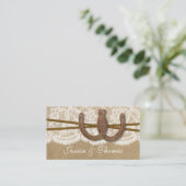 Carte D'accompagnement Le site de la collection Kraft, Lace & Horseshoe (Debout devant)