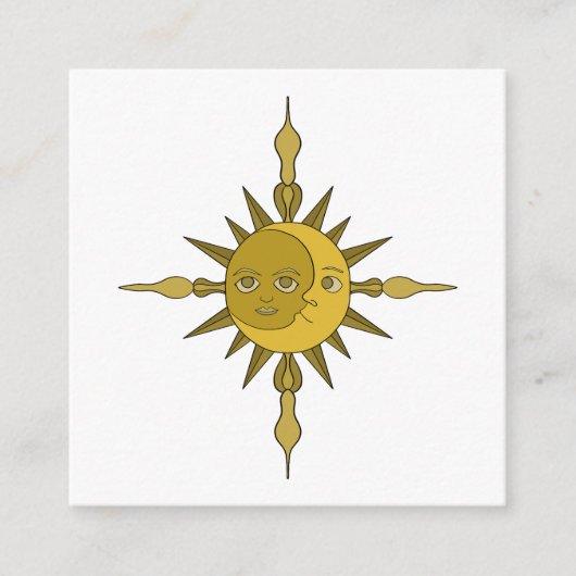 Carte D'accompagnement Le soleil et la lune (Devant)