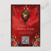 Carte D'accompagnement L'élégance gothique du coeur (Devant)