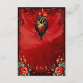 Carte D'accompagnement L'élégance gothique du coeur (Dos)