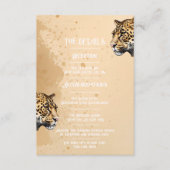 Carte D'accompagnement L'élégance sauvage : l'invitation du léopard (Devant)