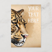 Carte D'accompagnement L'élégance sauvage : l'invitation du léopard (Dos)