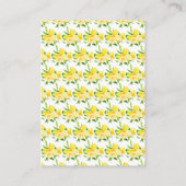 Carte D'accompagnement Lemons and Foliage Baby Shower Book Request (Dos)