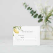Carte D'accompagnement Lemons Sage green Chanson Demande de mariage (Debout devant)