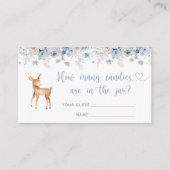 Carte D'accompagnement Les cerfs de forêt de bois devinent combien de bon (Devant)