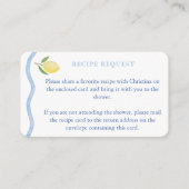 Carte D'accompagnement Les Citrons Boho Wavy Line Apportent Une Fête des  (Devant)