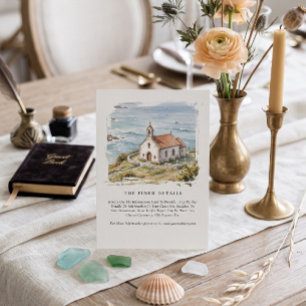 Carte D'accompagnement Les détails du mariage de la petite chapelle au bo