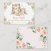 Carte D'accompagnement Les Filles Jungle Safari Animaux sauvages Déchets  (Devant / Derrière)