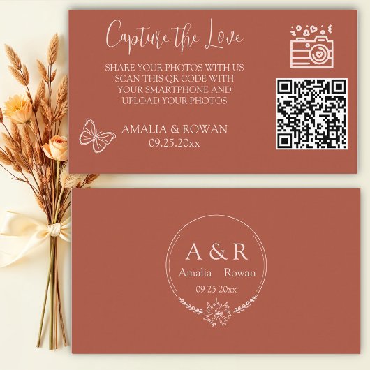 Carte D'accompagnement Les fleurs des prés capturent l'amour