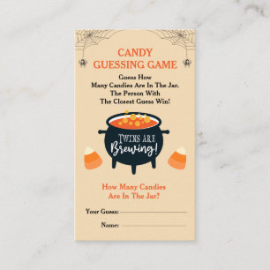 Carte D'accompagnement Les jumeaux sont en train de brasser Halloween Can