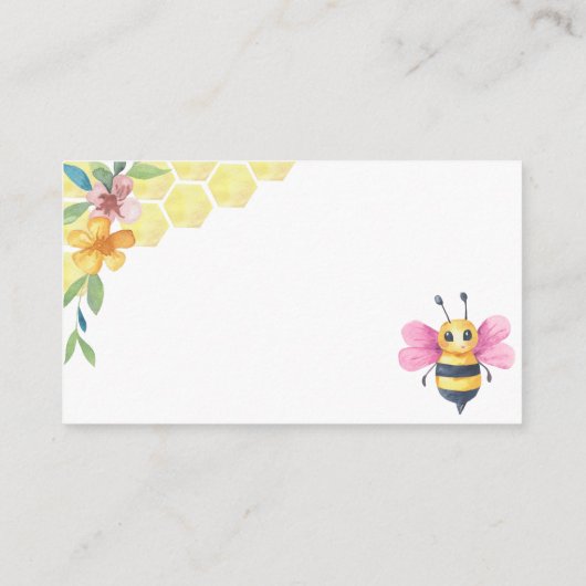 Carte D'accompagnement Les livres d'abeilles pour le billet bébé (Dos)