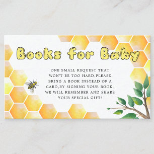 Carte D'accompagnement Les livres d'abeilles pour le billet bébé