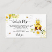 Carte D'accompagnement Les livres d'abeilles pour le billet bébé (Devant)