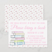 Carte D'accompagnement Les livres d'aquarelle pour filles apportent une c (Devant / Derrière)