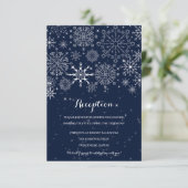 Carte D'accompagnement Les magnifiques flocons de neige - Réception de ma (Debout devant)