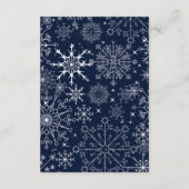 Carte D'accompagnement Les magnifiques flocons de neige - Réception de ma (Dos)