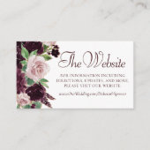 Carte D'accompagnement Les passions de Moody | Site Web Rose de vin viole (Devant)