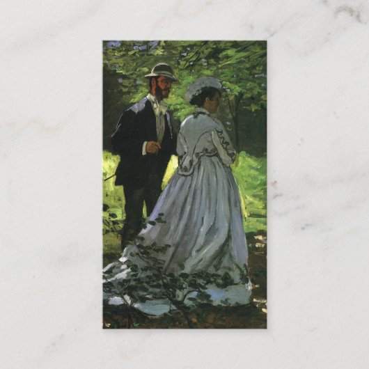 Carte D'accompagnement Les Promenades (Les Poussettes) par Monet Mariage (Devant)