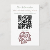 Carte D'accompagnement Lesbiennes Mariées Regency Rose Roses (Dos)